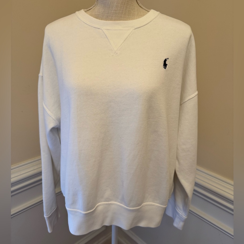 White Polo Sweatshirt